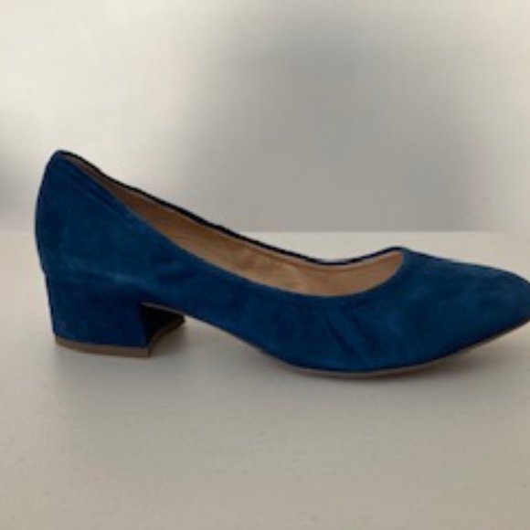 Franco Sarto Hartford Blue Suede Pump Size 8.5M - Picture 9 of 10
